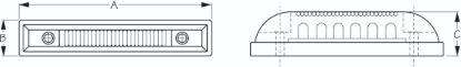 SEA DOG LED STRIP LIGHT - 6 WHITE LEDS - 4014501