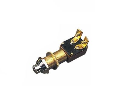 SEA DOG BRASS PUSH BUTTON SWITCH MOM. - 4204201