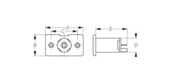 SEA DOG POWER SOCKET/SOCKET & CAP 12V - 4261131