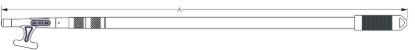 SEA DOG ALUMINUM BOAT HOOK 4'- 1 PIECE - 4910121