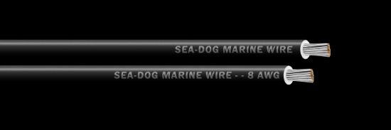 SEA DOG 8 AWG BLACK 25FT PRIMARY WIRE - 8008010