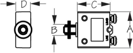 SEA DOG SD-13 CIRCUIT BREAKER RESET ONLY WH - 830114