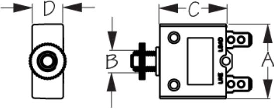SEA DOG SD-13 CIRCUIT BREAKER RESET ONLY WH - 830152