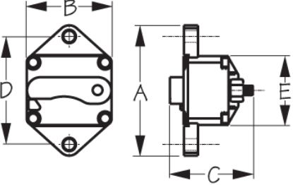 SEA DOG SD-17 CIRCUIT BREAKER PANEL MOUNT 2 - 830190