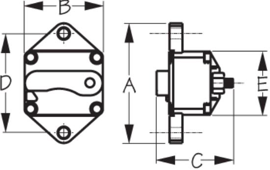 SEA DOG SD-17 CIRCUIT BREAKER PANEL MOUNT 7 - 830195