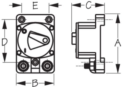 SEA DOG SD-87 CIRCUIT BREAKER SURFACE MOUNT - 830524