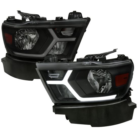 SPEC-D TUNIN 1500 DRL LED BAR HEADLIGHTS MATTE B - 2LHRA1915S