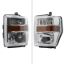 SPEC-D TUNIN SUPERDUTY CHROME EURO HEADLIGHTS - LHF25008RS