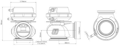 TURBOSMART WG40 COMPGATE 40MM - 7 PS - TS05051006