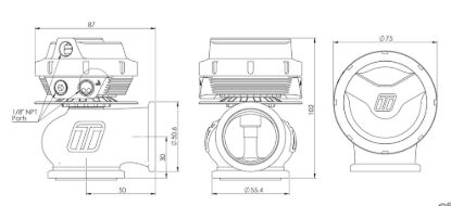 TURBOSMART WG40 GENV COMP-GATE 40MM - 7 PSI BL - TS05521002