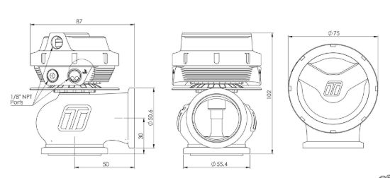 TURBOSMART GEN-V WG40 COMP-GATE40 14PSI SLEEPE - TS05521015