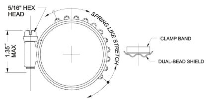 TURBOSMART TURBO-SEAL TENSION CLAMPS - TSHCTM075