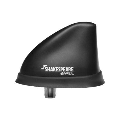 SHAKESPEARE BLACK LOW PROFILE DORSAL ANTENNA  2 - 5912DSVHF