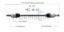 TRAKMOTIVE NEW CV AXLE - HO8152