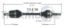 TRAKMOTIVE NEW CV AXLE - TO8136