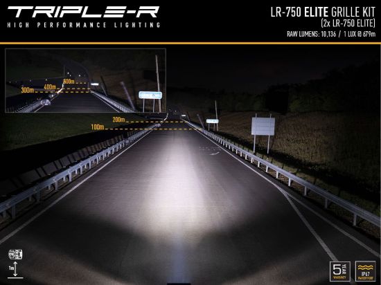 TRIPLERLIGHT FORD TRANSIT (2020+)  - GRILLE MOUN - GMUSFT02K