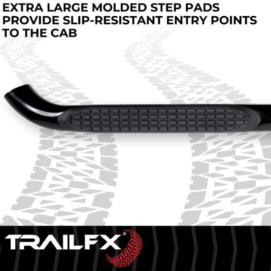 TRAILFX 3' ROUND STEP BAR BLACK - 1160632073