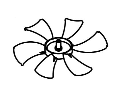 VENTLINE/DEX FAN BLADE 6  DIAMETE - BVC046600
