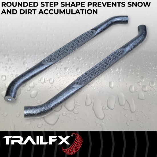 TRAILFX JEEP JL 18-19 3' NERF BAR TEXTURED - A0056T
