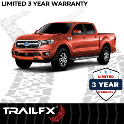 TRAILFX 3' NERF BAR FORD RANGER CREW 19 BLK - A0060B