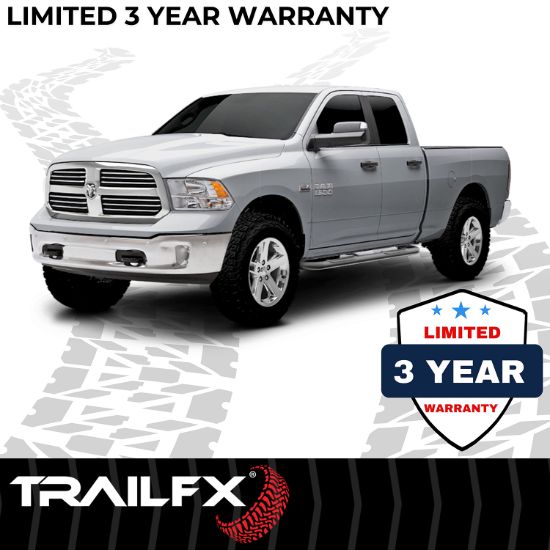 TRAILFX 3' NERF BAR CHEVY SILV REG 19 BLK - A0061B