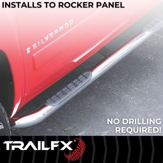 TRAILFX 3' ROUND NERF BAR TACOMA - A0068S