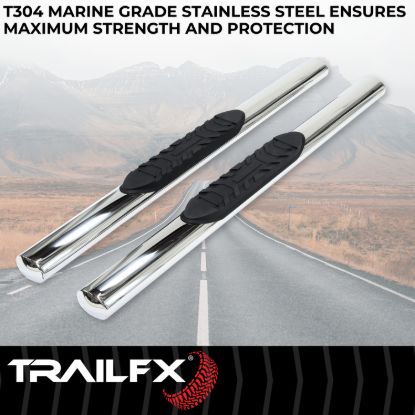 TRAILFX 4 INCH OVAL NERF BAR PSS - A1530S