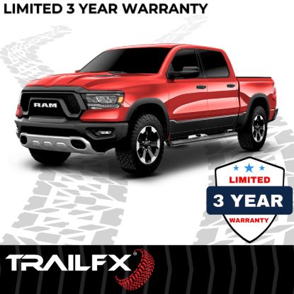 TRAILFX 4' OVAL NERF BAR BLK - A1536B