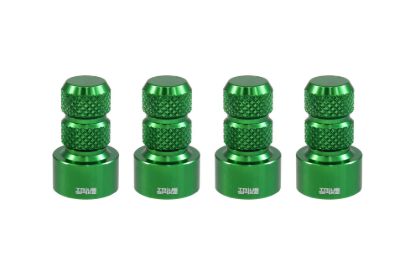 TRUE SPIKE GREEN; BILLET ALUMINUM; SET OF 4 CA - WVC002GR