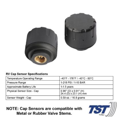 TRUCK SYSTMS 507 TPMS W/6 CAP SENSORS - TST507RV6C