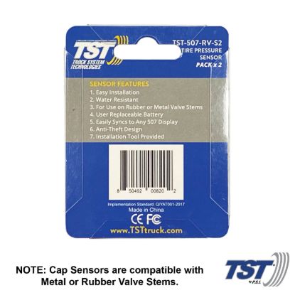 TRUCK SYSTMS 2 PACK 507 CAP SENSORS W/REP BATT - TST507RVS2