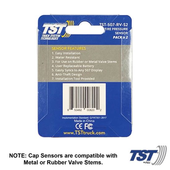 TRUCK SYSTMS 2 PACK 507 CAP SENSORS W/REP BATT - TST507RVS2