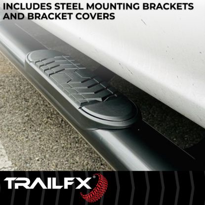 TRAILFX 5'' OVAL STRAIGHT BAR BLK - A7003B