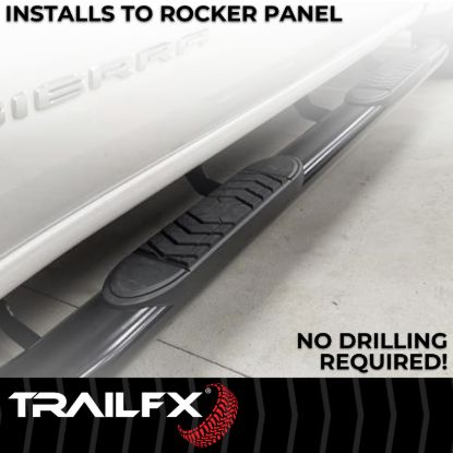 TRAILFX 5' OVAL NERF BAR BLK - A7055B