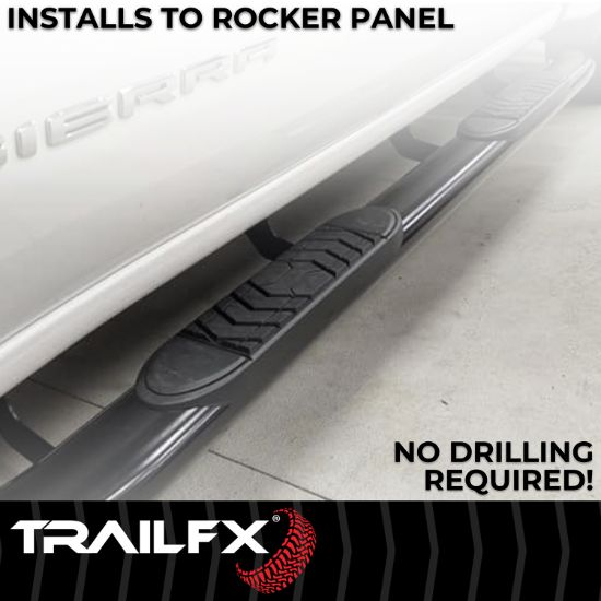 TRAILFX 5' OVAL NERF BAR BLK - A7056B
