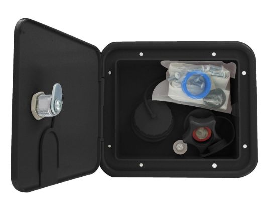 VALTERRA LLC PLASTIC INLET HATCH BLACK - A012004BKV