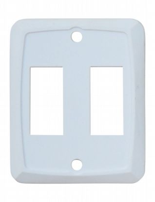 VALTERRA LLC DOUBLE SWITCH PLATE WHITE - P7201C