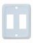 VALTERRA LLC DOUBLE SWITCH PLATE WHITE - P7201C
