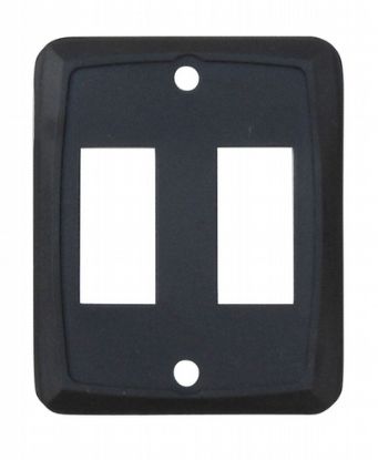 VALTERRA LLC DOUBLE SWITCH PLATE BLACK - P7215C