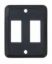 VALTERRA LLC DOUBLE SWITCH PLATE BLACK - P7215C