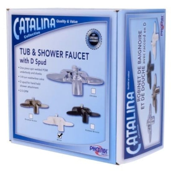 VALTERRA LLC CATALINA 4' TUB/SHOWER FAUCET  WH - PF223205