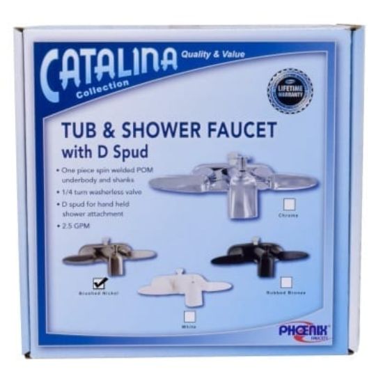 VALTERRA LLC CATALINA 4'TUB/SHOWER FAUCET NICKEL - PF223403
