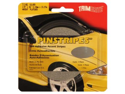 TRIMBRITE 1/8 PINSTRIPE SILVER - T1146