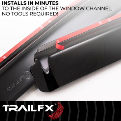 TRAILFX TFX INCHANNEL WNDW VENTS SMOKE 2PC - 2446IC