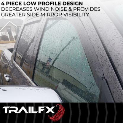 TRAILFX TFX INCHANNEL WNDW VENTS SMOKE 4PC - 4101IC