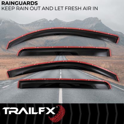 TRAILFX TFX INCHANNEL WNDW VENTS SMOKE 4PC - 4768IC