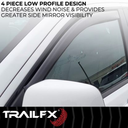TRAILFX TFX INCHANNEL WNDW VENTS SMOKE 4PC - 4888IC