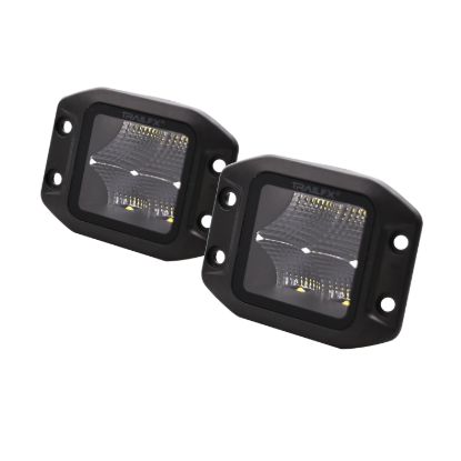 TRAILFX BLACK POD 4X5W FLUSH MOUNT FLOOD PA - 2X2CFFMBPR