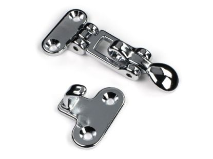 WHITECAP IND C.P. BRASS ANTI-RATTLE DOOR FASTENE - S0054C