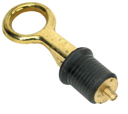 WHITECAP IND 1' BRASS BAILER PLUG-40/BUCKET - S0208C